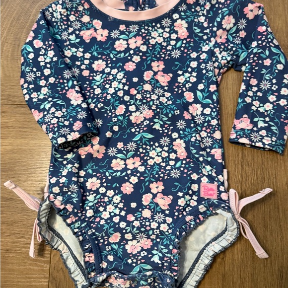 Ruffle Butts Moonlit Meadow Long Sleeve Rash Guard - Picture 2 of 5